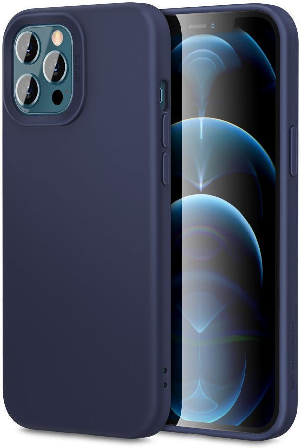 ESR Cloud Apple iPhone 12 Pro Max Hoesje Siliconen Back Cover Blauw afbeelding 1
