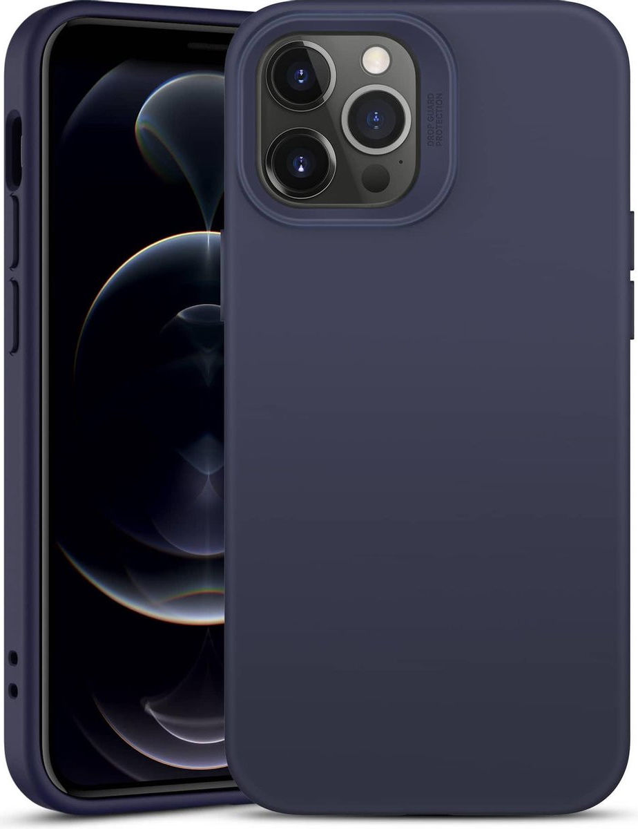 ESR Cloud Apple iPhone 12 Pro Max Hoesje Siliconen Back Cover Blauw afbeelding 2