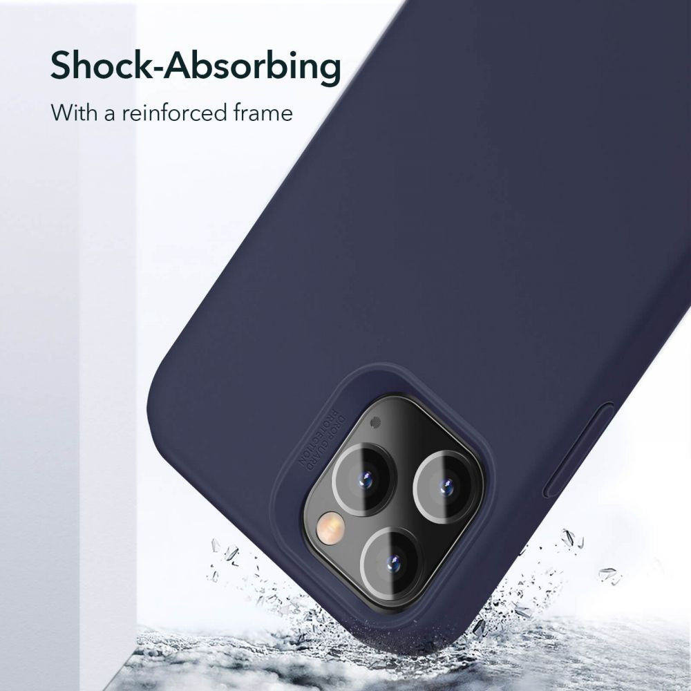 ESR Cloud Apple iPhone 12 Pro Max Hoesje Siliconen Back Cover Blauw afbeelding 5