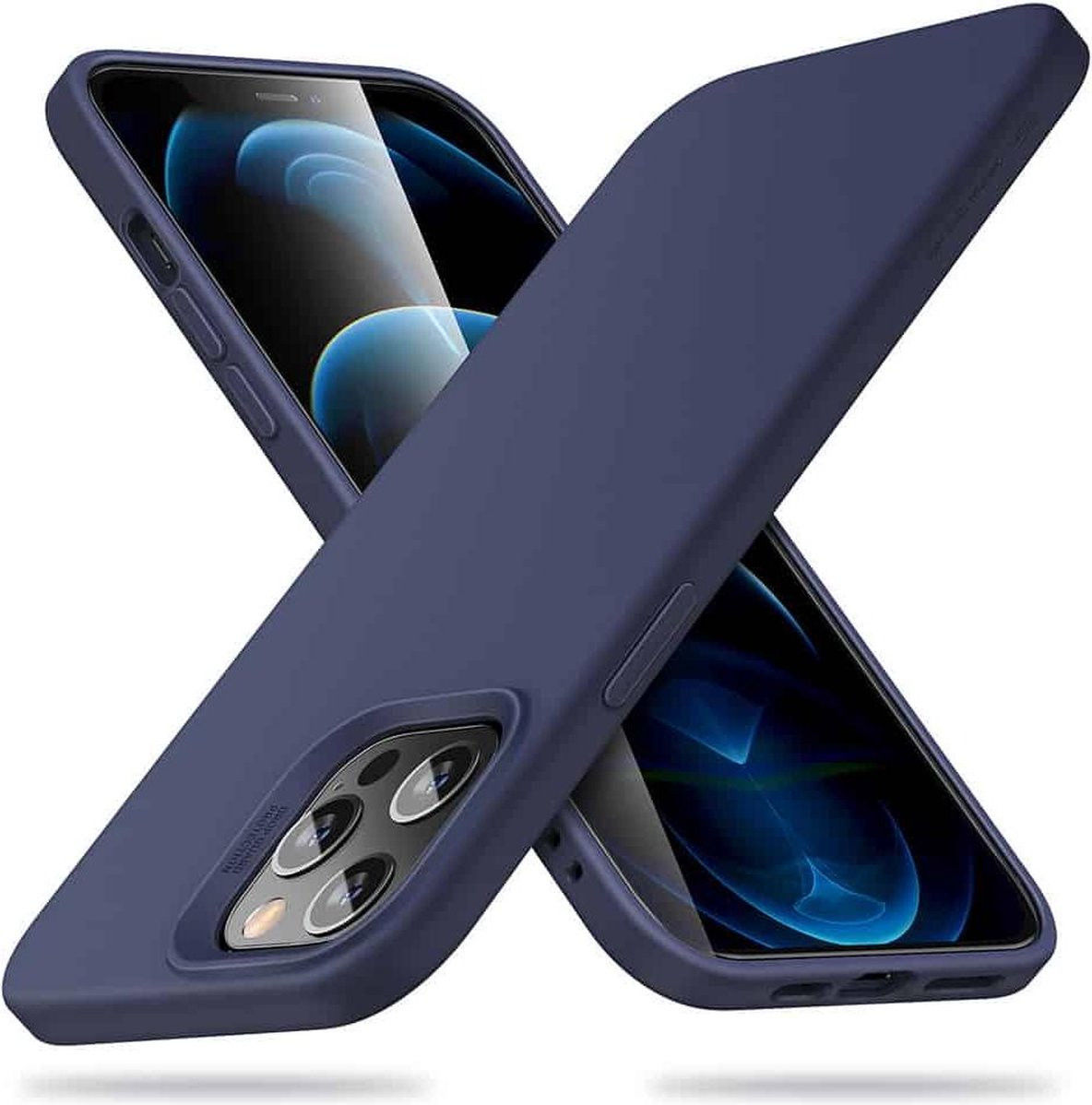 ESR Cloud Apple iPhone 12 Pro Max Hoesje Siliconen Back Cover Blauw afbeelding 8