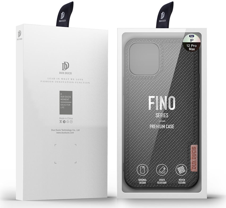 Dux Ducis Fino Series Apple iPhone 12 Pro Max Hoesje Zwart afbeelding 10