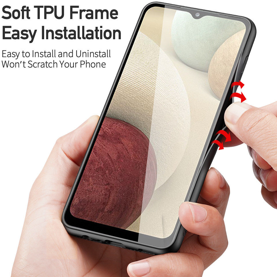 Dux Ducis Fino Series Samsung Galaxy A12 Hoesje Backcover Zwart afbeelding 5