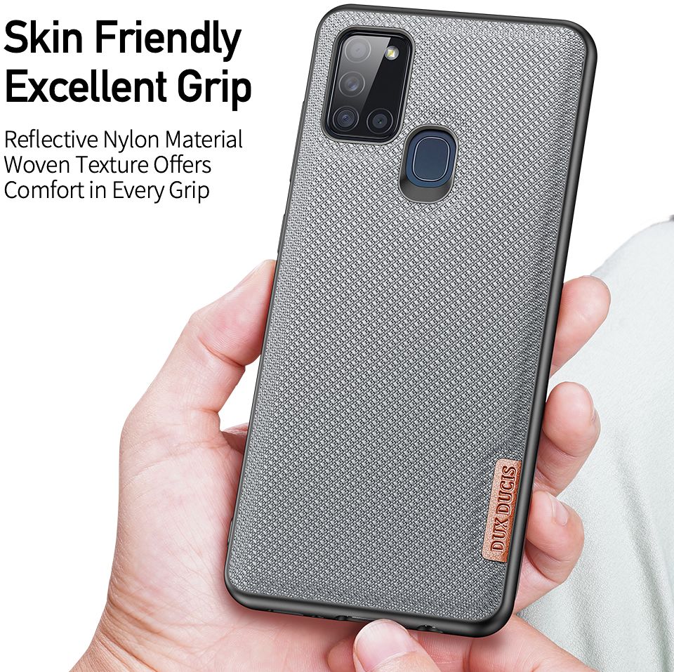 Dux Ducis Fino Series Samsung Galaxy A21s Hoesje Backcover Blauw afbeelding 2