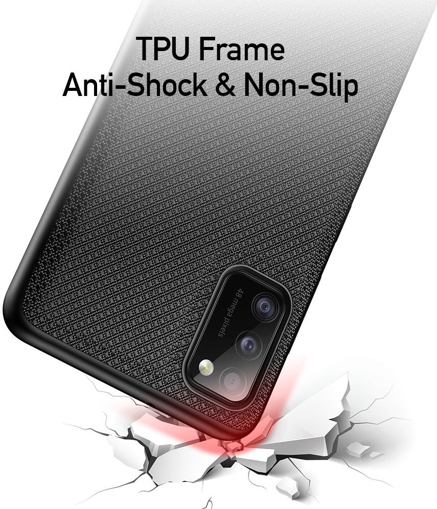 Dux Ducis Fino Series Samsung Galaxy A41 Hoesje Backcover Zwart afbeelding 3