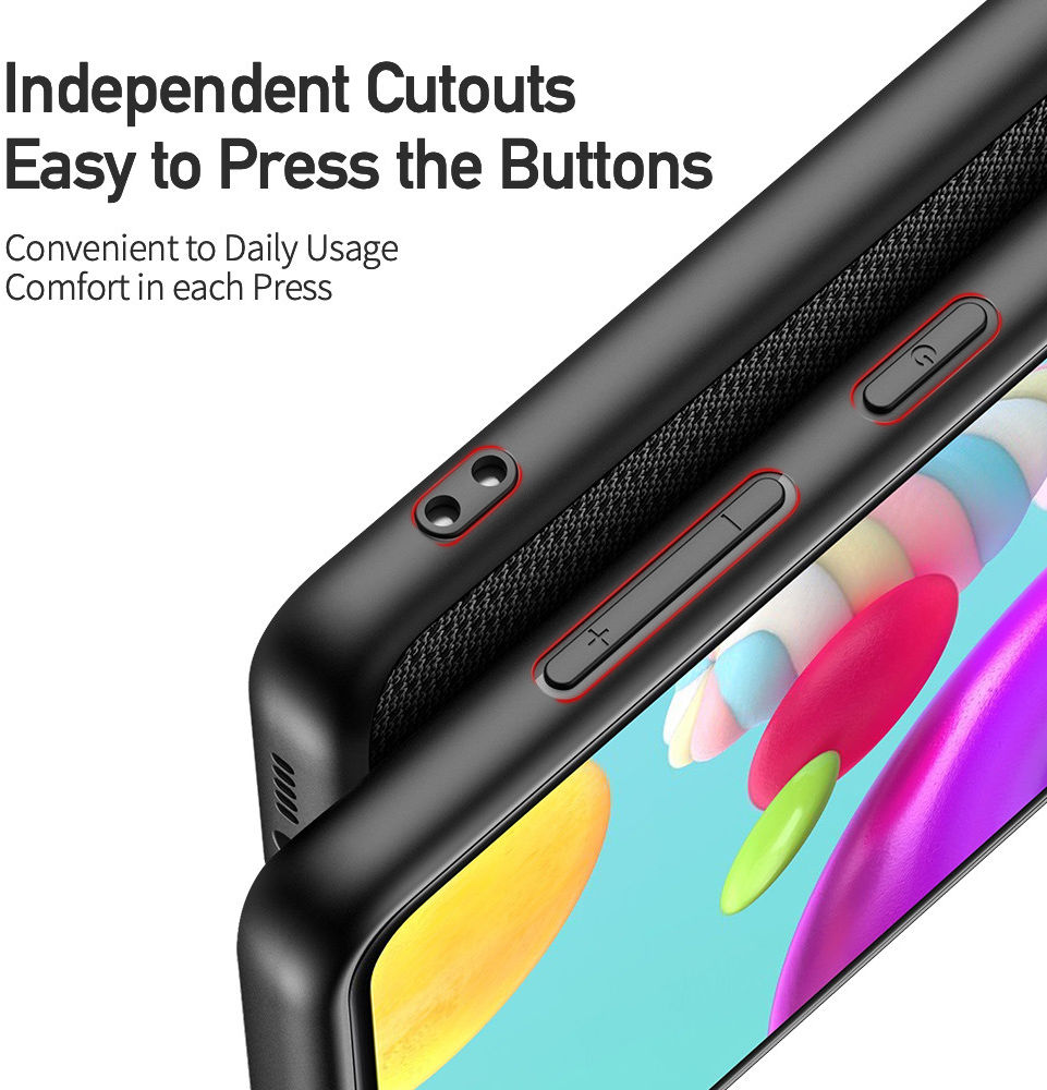 Dux Ducis Fino Series Samsung Galaxy A41 Hoesje Backcover Zwart afbeelding 4
