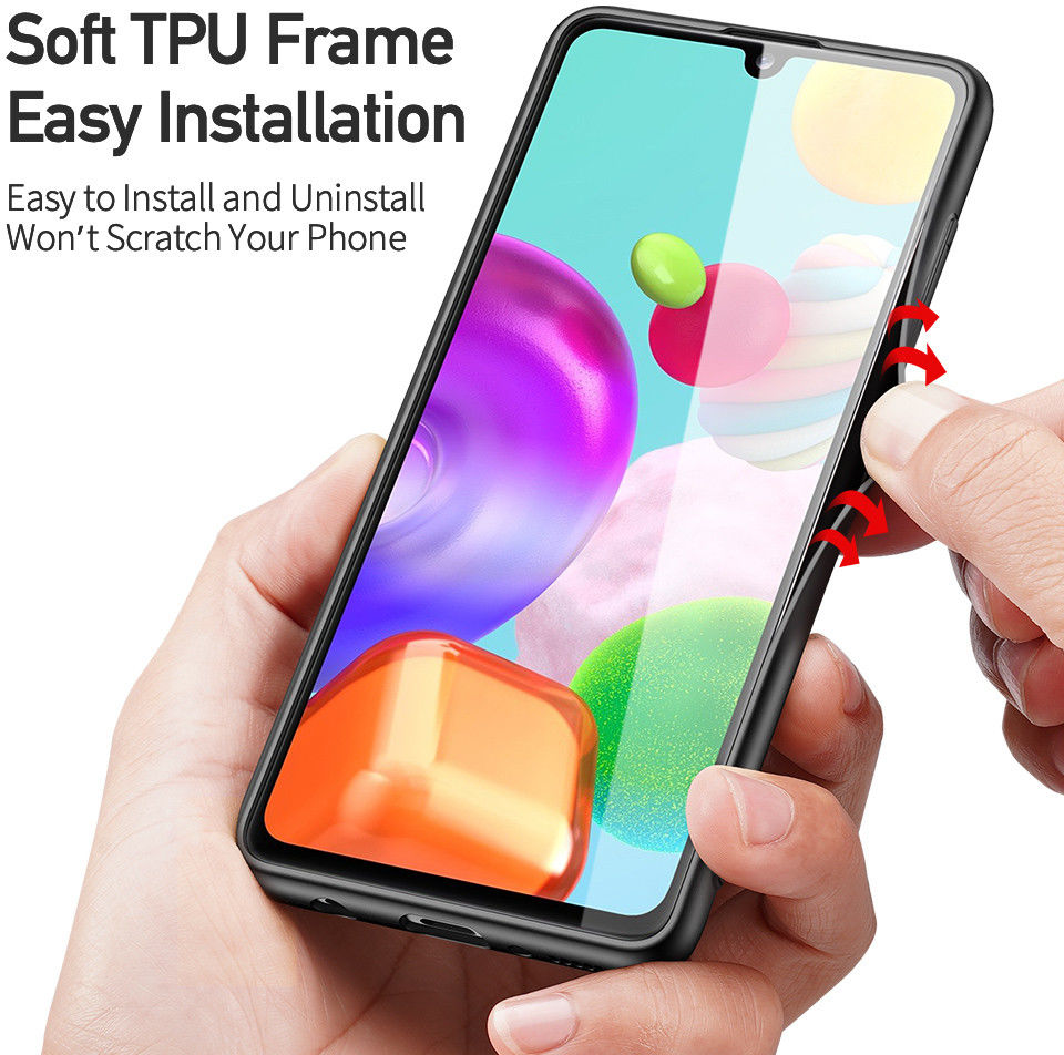 Dux Ducis Fino Series Samsung Galaxy A41 Hoesje Backcover Zwart afbeelding 5