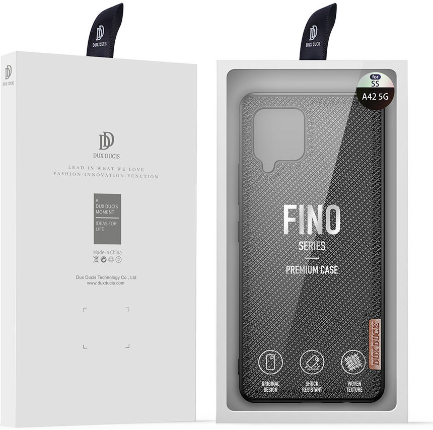 Dux Ducis Fino Series Samsung Galaxy A42 Hoesje Backcover Zwart afbeelding 10