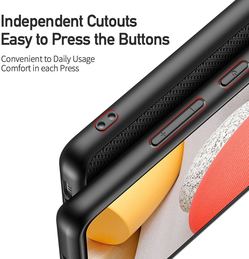 Dux Ducis Fino Series Samsung Galaxy A42 Hoesje Backcover Zwart afbeelding 3